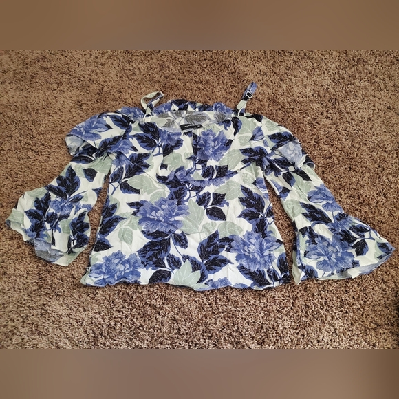 INC Internacional Concepts floral top - Picture 5 of 7